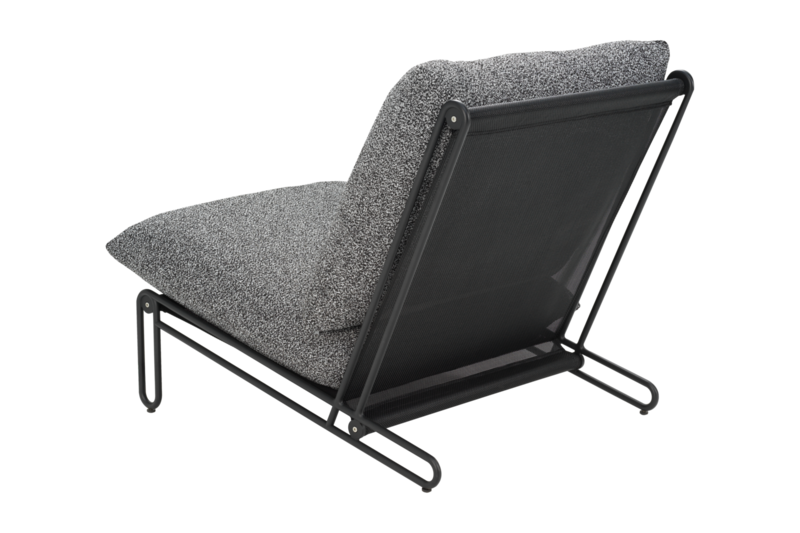 Blixt fauteuil lounge Noir/Teddy Ant