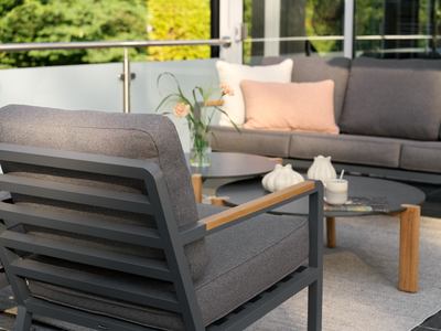 Nova salon de jardin Anthracite/Soft Dawn