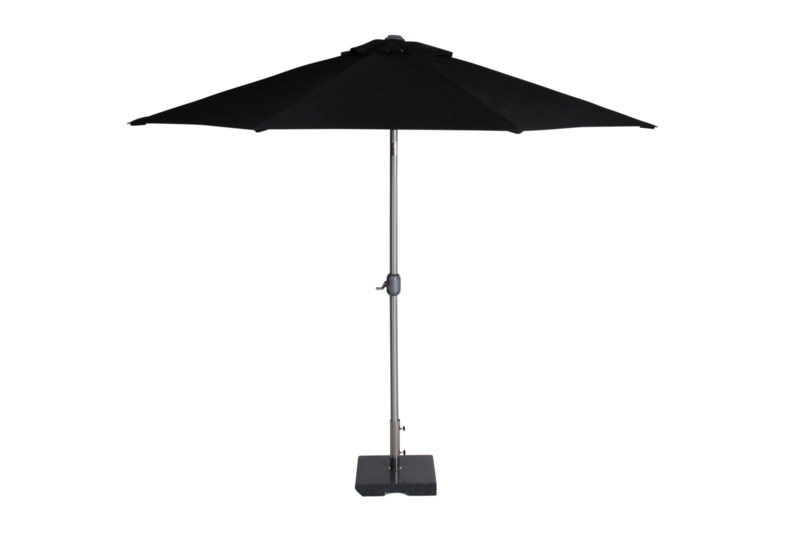 Andria parasol Argent/noir