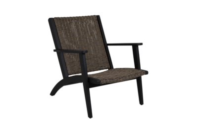 Kira fauteuil lounge Black_rustic