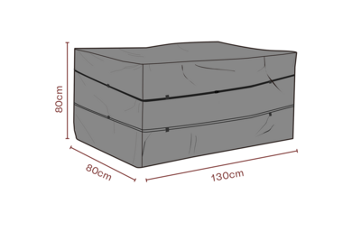 Cover coffre à coussins Noir