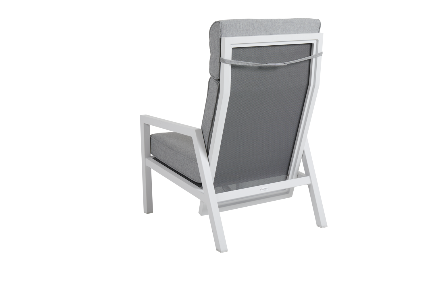 Belfort fauteuil avec dossier réglable Blanc/Pearl grey